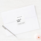Minimalistisch Snoep Apple Candle Label Modern (Envelop)