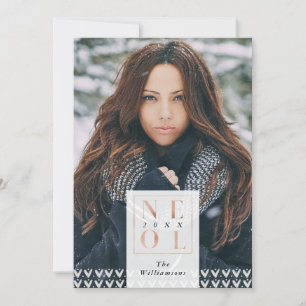 Minimalistisch snoepje voor kerstavond   Foto Feestdagenkaart