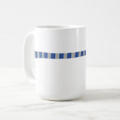 Minimalistisch Snowman Blue Grey Scarf Winter Koffiemok (Voorkant links)