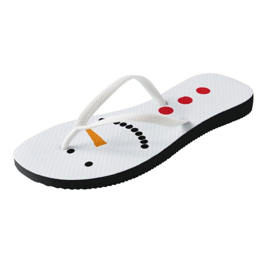Minimalistisch Snowman Teenslippers (Schuin)
