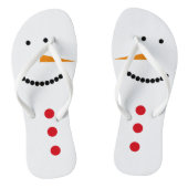 Minimalistisch Snowman Teenslippers (Voetbed)
