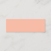 Minimalistisch Soft Peach Mini Visitekaartje (Voorkant)
