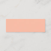 Minimalistisch Soft Peach Mini Visitekaartje (Achterkant)
