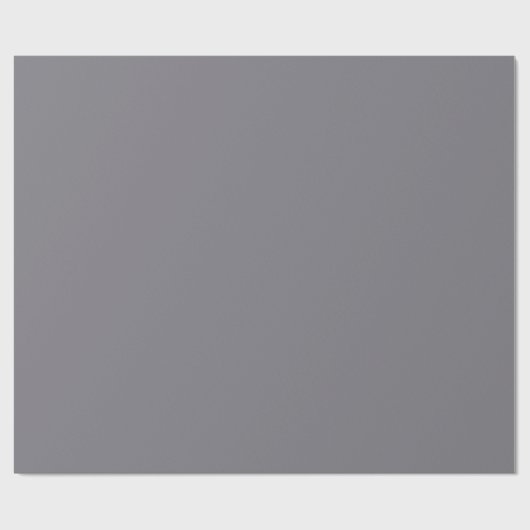 Minimalistisch solid van Elegant Solid Fossil Gray Cadeaupapier (Vlak)