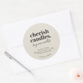 Minimalistisch Soy Candle Tin Label (Envelop)