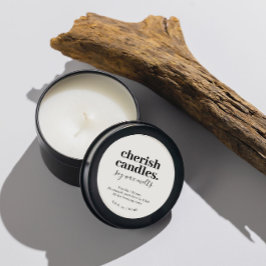 Minimalistisch Soy Candle Tin Label