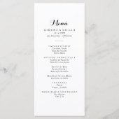 Minimalistisch Spaans diner Menu (Voorkant)