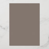 Minimalistisch sparen de Datum Chocolade Folie Uitnodiging (Achterkant)