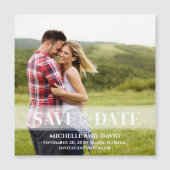 Minimalistisch sparen de Datum Vellum Foto | Magne (Voorkant)