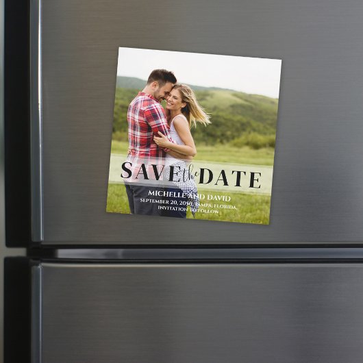 Minimalistisch sparen de Datum Vellum Foto | Magne