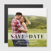 Minimalistisch sparen de Datum Vellum Foto | Magne (Voorkant / Achterkant)