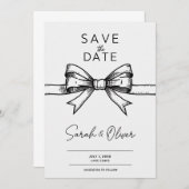 Minimalistisch sparen de Uitnodiging van de Datum (Voorkant / Achterkant)