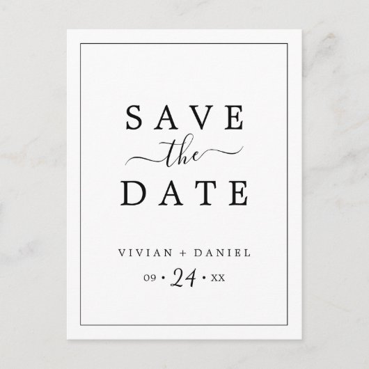 Minimalistisch sparen het Briefkaart van de Medede (Voorkant)