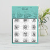 Minimalistisch sparen het Onderzoek van Word van d Kaart (Staand voorkant)