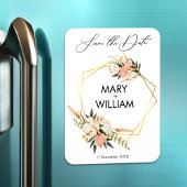 Minimalistisch sparen van de datum van de bruinval magneet