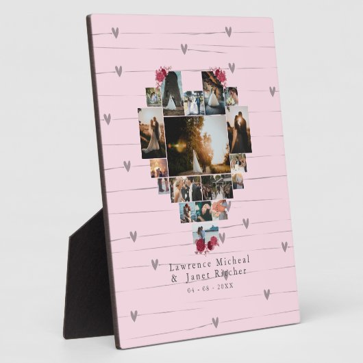 Minimalistisch speciaal aangepast 18-hartenfoto-ca fotoplaat (Zijkant)