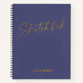 Minimalistisch speciaal gepersonaliseerd scheepsbo notitieboek (Voorkant)