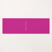Minimalistisch speciaal monogram vioolpruimen yogamat (Voorkant (horizontaal))