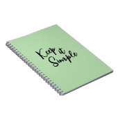 minimalistisch spiraalvormig Notitieboek | estheti (Rechterzijde)