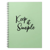 minimalistisch spiraalvormig Notitieboek | estheti (Voorkant)