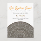 Minimalistisch Sri Lanka uitnodigingsontwerp Briefkaart (Voorkant)