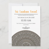 Minimalistisch Sri Lanka uitnodigingsontwerp Kaart (Voorkant)