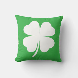 Minimalistisch St. Patrick's Day klaverontwerp Kussen