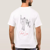 Minimalistisch stedelijk straatbeeld t-shirt (Achterkant)