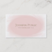 Minimalistisch stijlvol design: dubbelroze roze go visitekaartje (Voorkant)