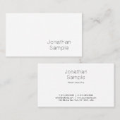Minimalistisch stijlvol grafisch ontwerp Professio Visitekaartje (Voorkant / Achterkant)