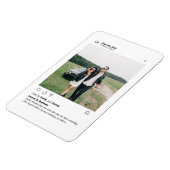 Minimalistisch stijlvol modern aangepast fotoinsta magneet (Linkerzijde)