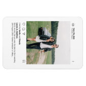 Minimalistisch stijlvol modern aangepast fotoinsta magneet (Horizontaal)