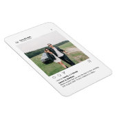 Minimalistisch stijlvol modern aangepast fotoinsta magneet (Rechterzijde)