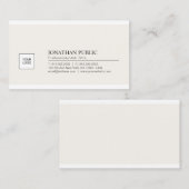 Minimalistisch stijlvol, modern design bedrijf Lux Visitekaartje (Voorkant / Achterkant)