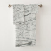 minimalistisch stijlvol, modern kerkgrijs marmer bad handdoek (Insitu)