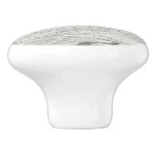 minimalistisch stijlvol, modern kerkgrijs marmer keramische knop (Zijkant)