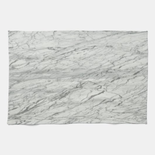 minimalistisch stijlvol, modern kerkgrijs marmer theedoek (Horizontaal)