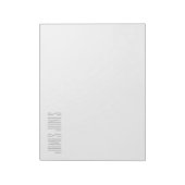 Minimalistisch Stijlvol Modern Professional Notitieblok (Linkerzijde)