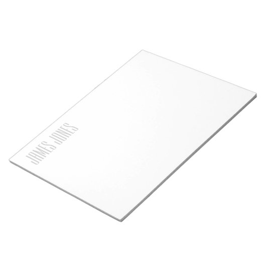 Minimalistisch Stijlvol Modern Professional Notitieblok (Schuin)