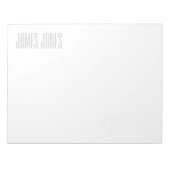 Minimalistisch Stijlvol Modern Professional Notitieblok (Voorkant)