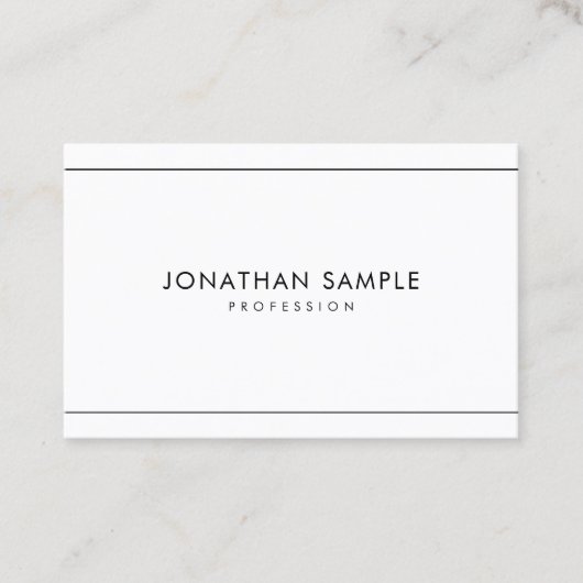 Minimalistisch stijlvol, modern, professioneel ren visitekaartje (Voorkant)