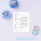 Minimalistisch stijlvol. Typografische monogram We Flyer (Enkel)