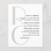 Minimalistisch stijlvol. Typografische monogram We Flyer (Voorkant)