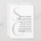 Minimalistisch stijlvol. Typografische monogram We Kaart (Voorkant)