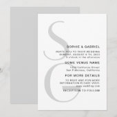 Minimalistisch stijlvol. Typografische monogram We Kaart (Voorkant / Achterkant)