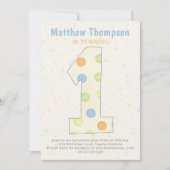 Minimalistisch Stip eerste geboorte Genderneutraal Kaart (Voorkant)