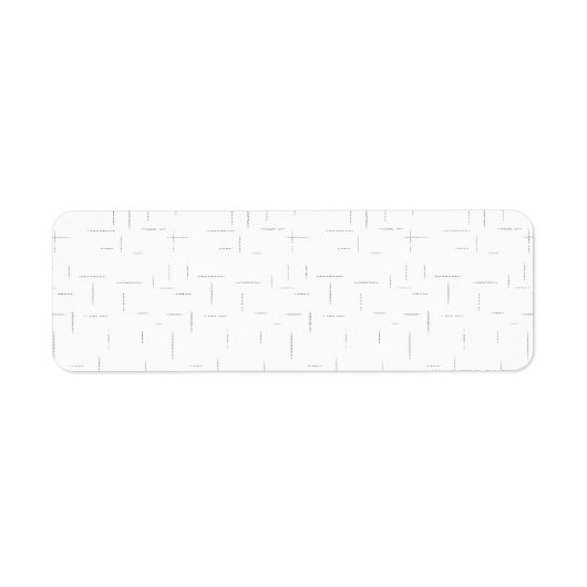 Minimalistisch Stippelrasterpatroon Label | Modern (Voorkant)