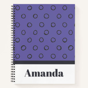 Minimalistisch Stippenpatroon Notitieboek