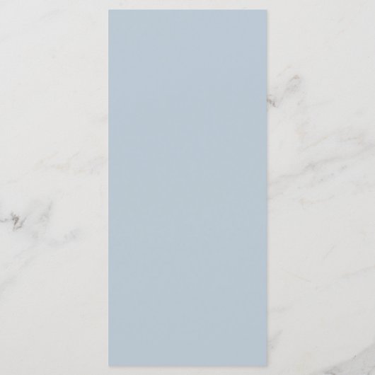 Minimalistisch Stofblauw Eet-menu Menu (Achterkant)