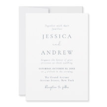 Minimalistisch stoffig blauw & Wit Eenvoudig Bruil